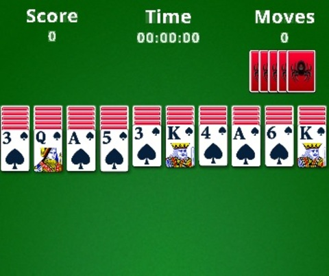 Cluiche Cluiche Spider Solitaire  ar líne