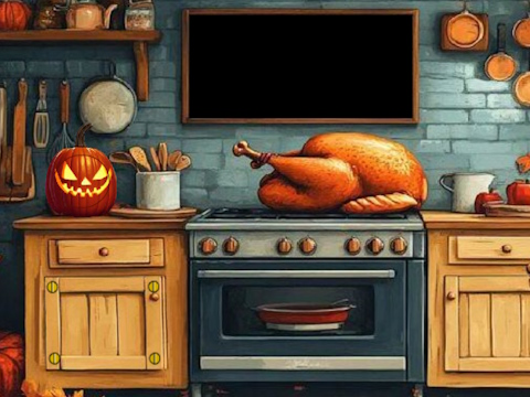 Cluiche Sos Cage Thanksgiving  ar líne