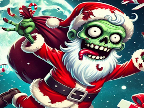 Cluiche Cluiche Flappy Zombie Santa  ar líne