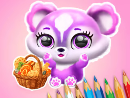 Cluiche Leabhar Dathúcháin: Picnic Fluffy  ar líne