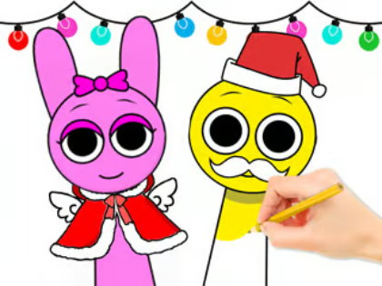 Cluiche Leabhar Dathúcháin: Sprunki Christmas  ar líne