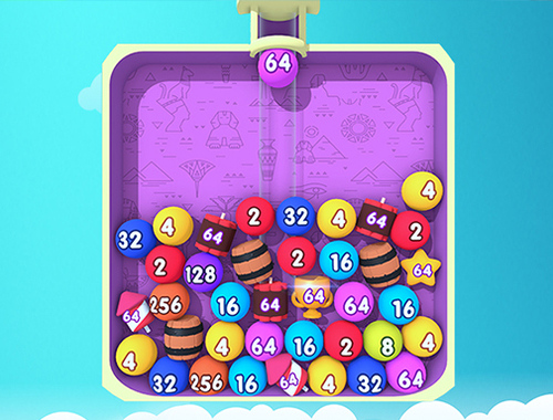 Cluiche Cumasc Bubble 2048  ar líne