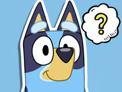Cluiche Tráth na gCeist do Pháistí: Bluey Plot Trivia  ar líne