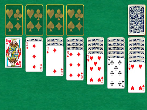 Cluiche Cluiche Klondike solitaire clasaiceach  ar líne