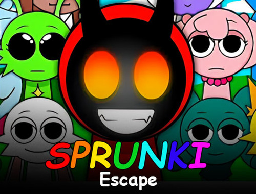 Cluiche Cluiche ar líne Sprunki 3D Escape  ar líne