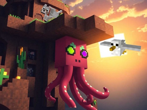 Cluiche Aimhrialtacht Squid Minecraft  ar líne