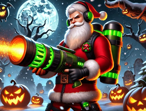 Cluiche Arrachtaigh Santa vs  ar líne
