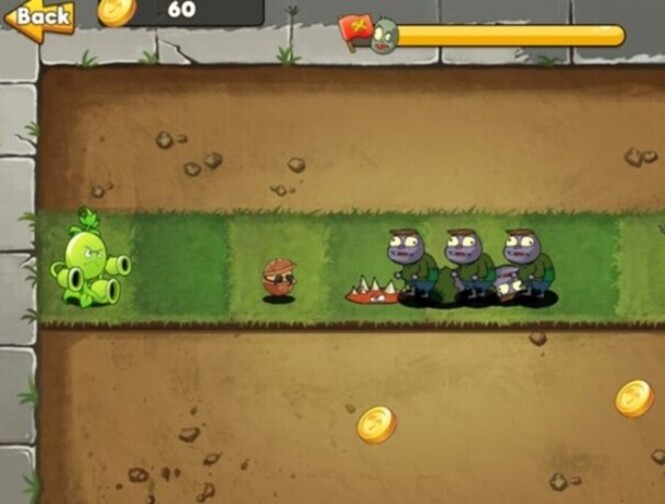Cluiche Plandaí mutant vs zombie  ar líne