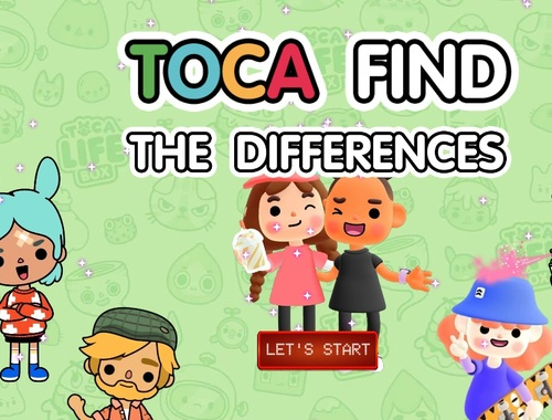 Cluiche Toca a fháil na difríochtaí  ar líne