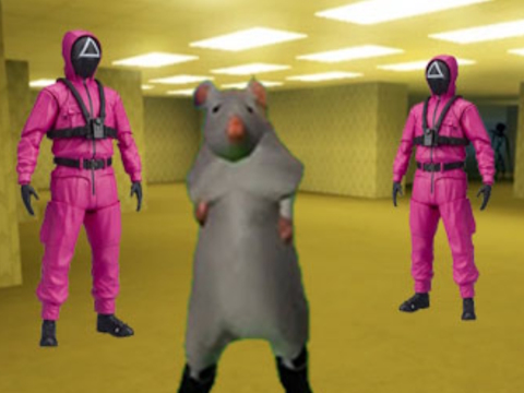 Cluiche Ratomilton ag seomraí cúltaca cluiche squid  ar líne