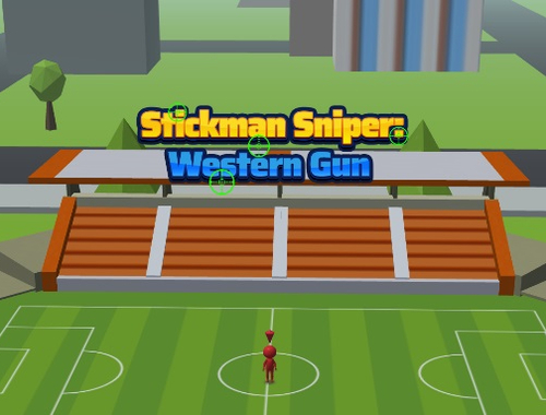 Cluiche Stickman Sniper Gunna an Iarthair  ar líne