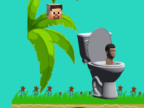 Cluiche Leithris Skibidi Skibidi Flappy Minecraft  ar líne