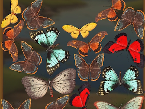 Cluiche Mergebuterfly: 2048! ar líne