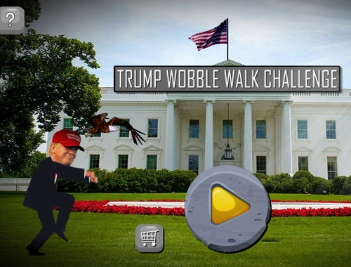 Cluiche Dúshlán Siúlóid Trump Wobble  ar líne