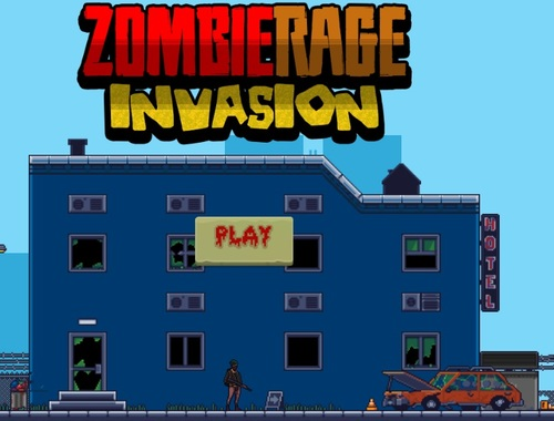 Cluiche Ionradh Rage Zombie  ar líne