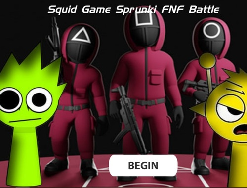 Cluiche Cluiche Squid Sprunki FNF Battle  ar líne