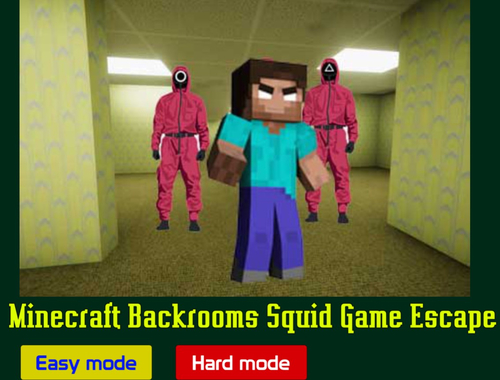 Cluiche Minecraft Cúl -Seomraí Squid Escape Cluiche Squid  ar líne
