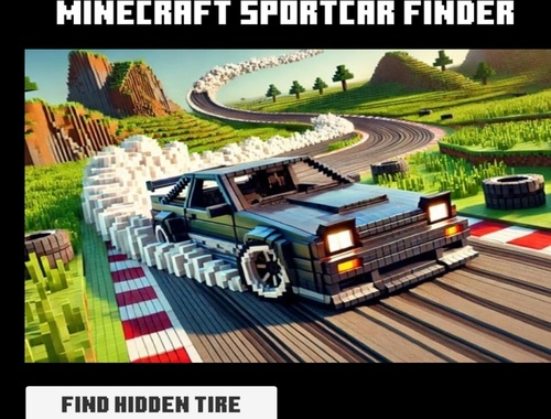 Cluiche Minecraft Sportcar Aimsitheoir  ar líne