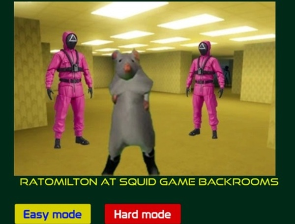 Cluiche Ratomilton ag seomraí cúltaca cluiche squid  ar líne