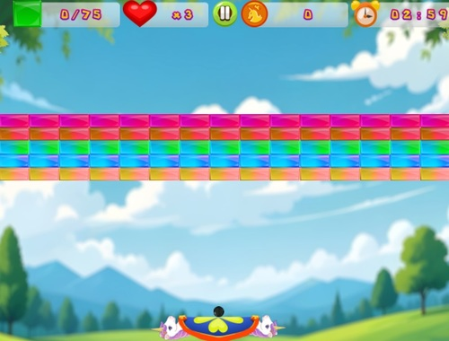 Cluiche Bloc Blaster Unicorn  ar líne