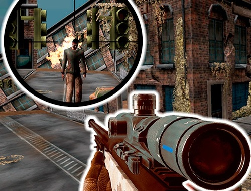 Cluiche Sniper 3d Zombie  ar líne