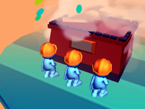 Cluiche Brick Rush 3D  ar líne