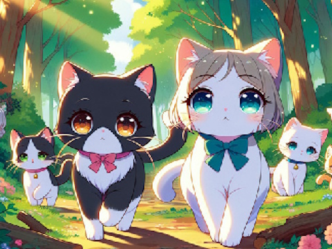 Cluiche Eachtraíochta Kittens  ar líne