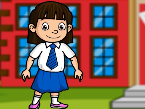 Cluiche Tarrtháil an cailín beag ón scoil  ar líne