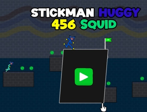 Cluiche Stickman Huggy 456 Squid  ar líne