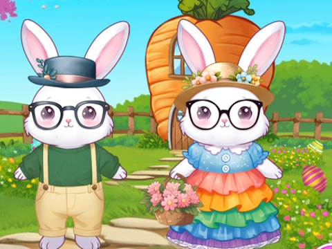 Cluiche Éiríonn Bunnies réidh don Cháisc  ar líne