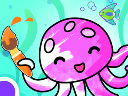 Cluiche Leabhar Dathúcháin: Aquarium  ar líne
