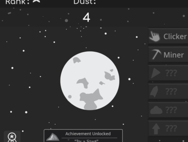 Cluiche Bailitheoir Dust Clicker Planet  ar líne