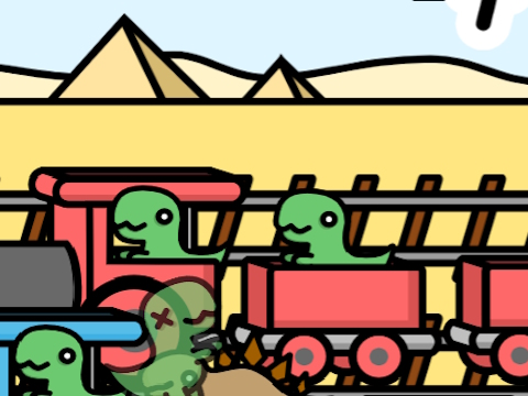 Cluiche Dino Iarnróid  ar líne