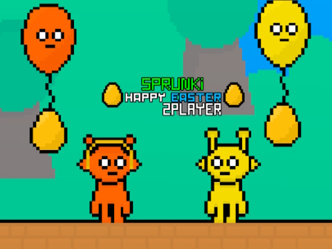 Cluiche Sprunki Happy Easter 2Player  ar líne