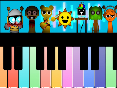 Cluiche Explorer Piano Sprunki  ar líne