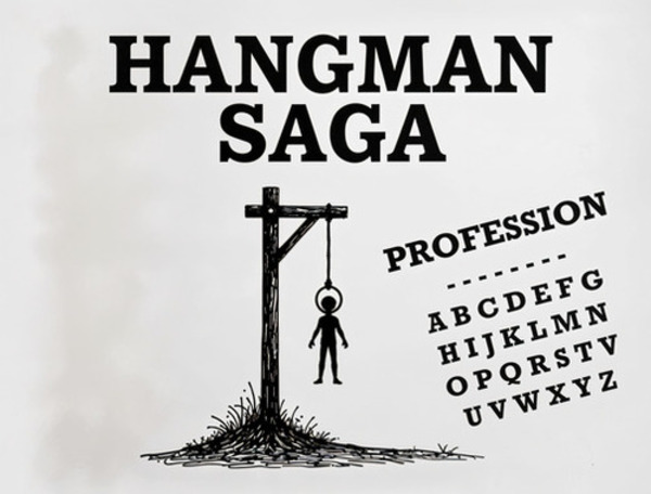 Cluiche Saga hangman  ar líne
