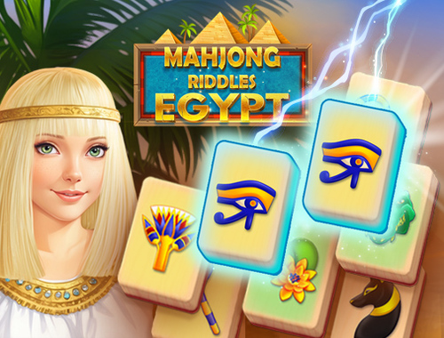 Cluiche Riddles Mahjong: An Éigipt  ar líne
