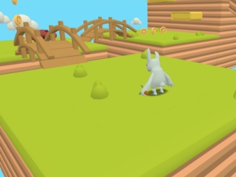 Cluiche Hop Coin Bunny  ar líne