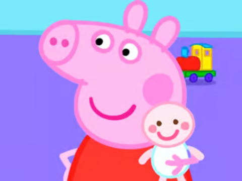 Cluiche Puzal Jigsaw: leanbh nua peppa muc  ar líne