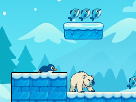 Cluiche Pengu Pengu  ar líne