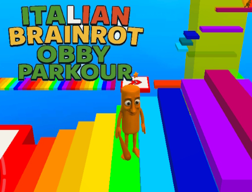 Cluiche Brainrot Obby Brainrot na hIodáile Parkour  ar líne