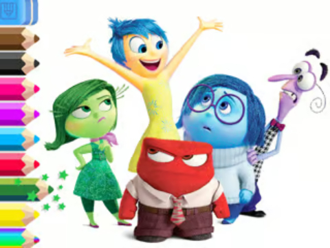 Cluiche Leabhar Dathúcháin: Inside Out  ar líne