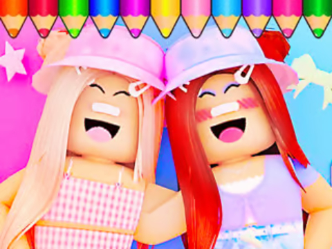 Cluiche Leabhar Dathúcháin: Roblox Bestie  ar líne