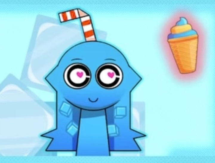 Cluiche Sprunki Ice Mod Aqua  ar líne