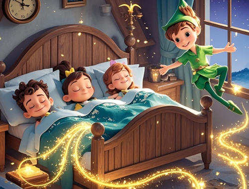 Cluiche Faigh na difríochtaí: Peter Pan  ar líne