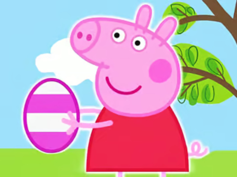 Cluiche Puzal Jigsaw: Uibheacha Cásca Peppa Pig  ar líne