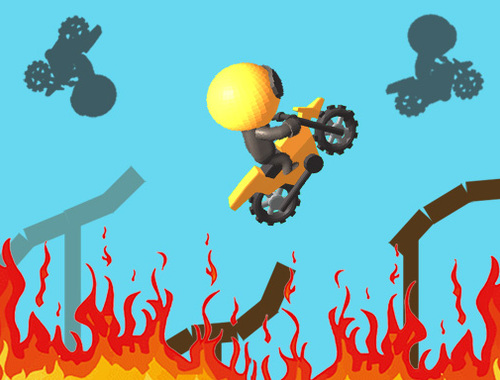 Cluiche Trialacha Moto Rush  ar líne
