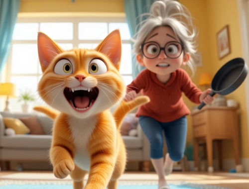 Cluiche Insamhlóir Cat Droch  ar líne