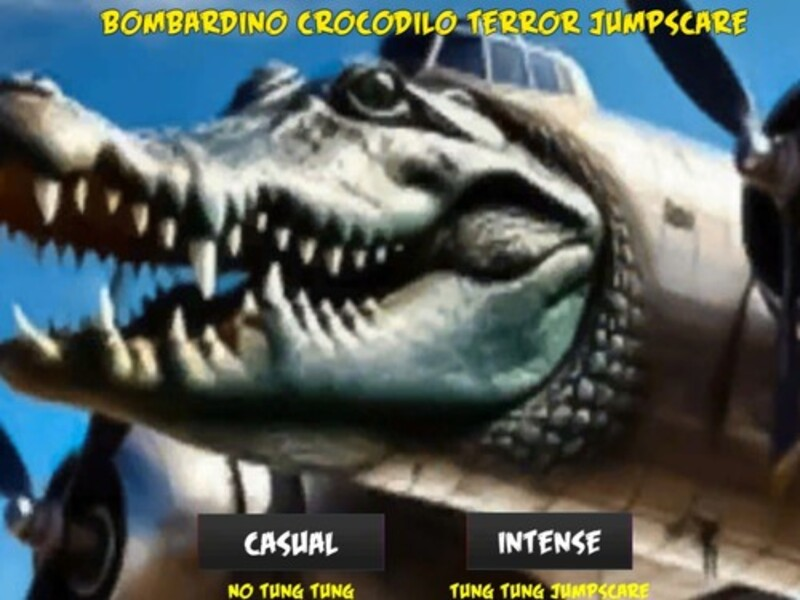Cluiche Bombardino Crocodilo: Jumpscare Terror ar líne