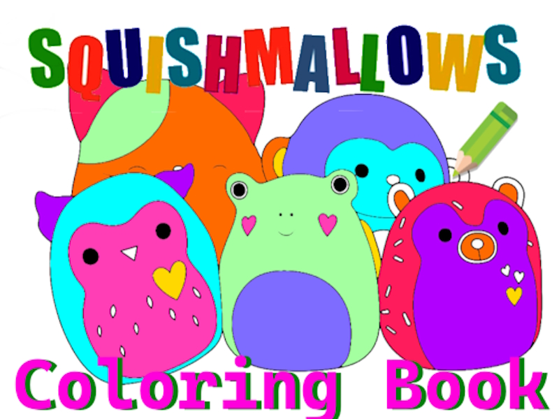 Cluiche Leabhar Dathúcháin Squishmallow ar líne